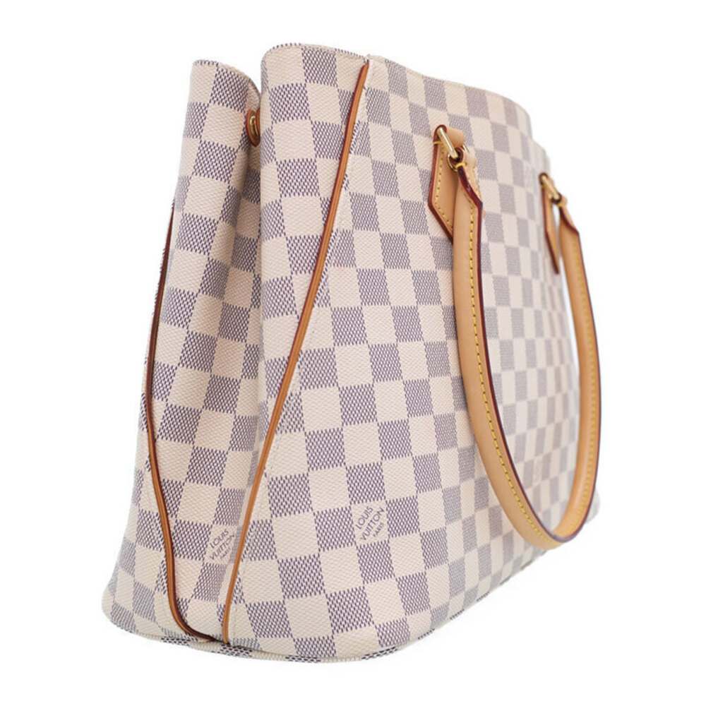 Louis Vuitton White Azur Calvi Bag Damier Tote